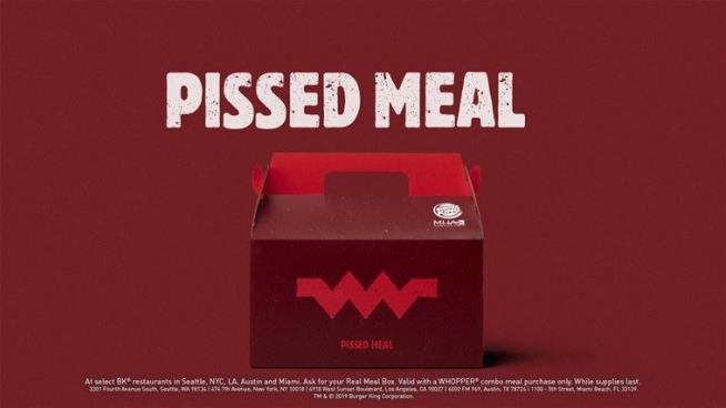Burger King Unveils Its 'Unhappy' Meals