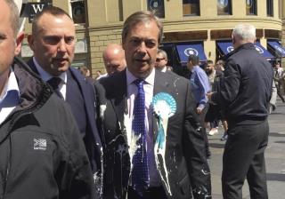 UK's New Political Protest: Milkshake Tossing