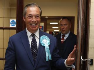 After Milkshake Dousing, a Big Win for Brexit Party Leader