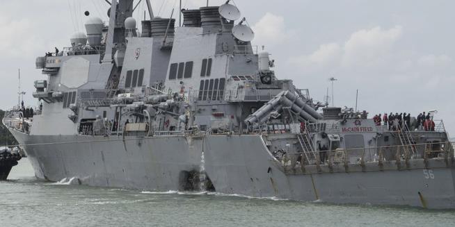 Navy Confirms Request to Hide USS McCain From Trump