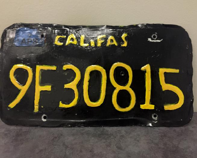 Somehow, This Phony Plate Didn't Fool Cops