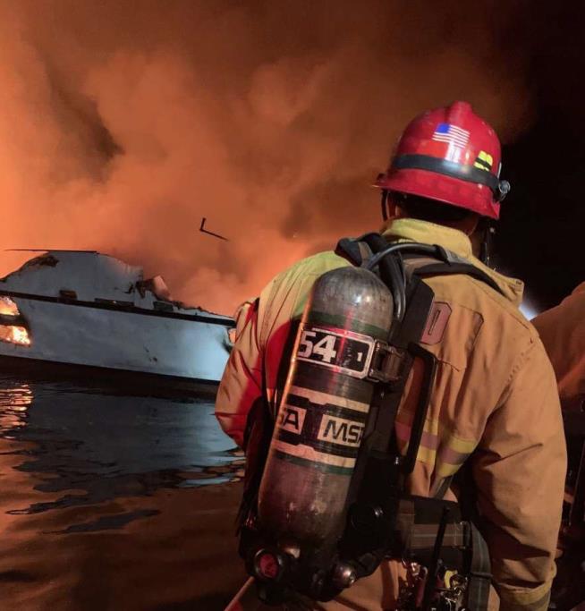 Diving Vessel 'Was Totally Engulfed in Flames'
