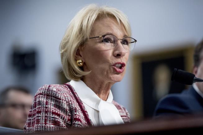 Protecting Betsy DeVos Cost $6.24M This Year