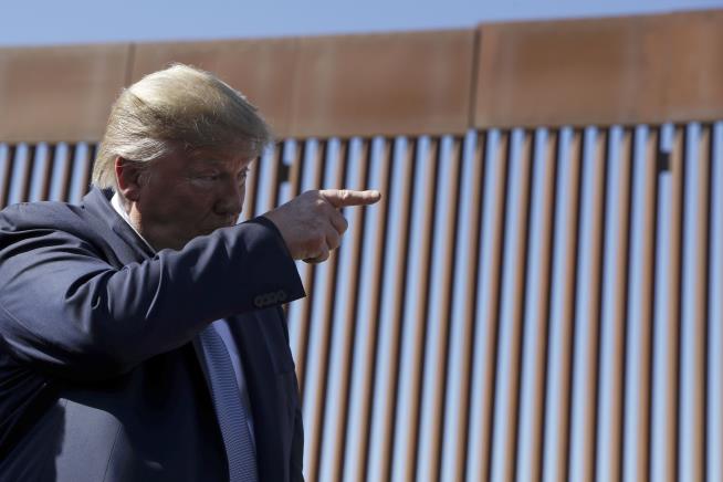 Climber Builds Replica Wall Over Trump Claim