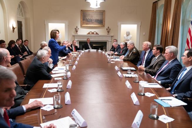 Trump, Pelosi Use Same Photo for Own Points