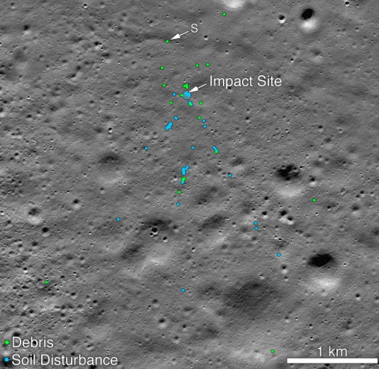 NASA Finds Debris From India Moon Lander
