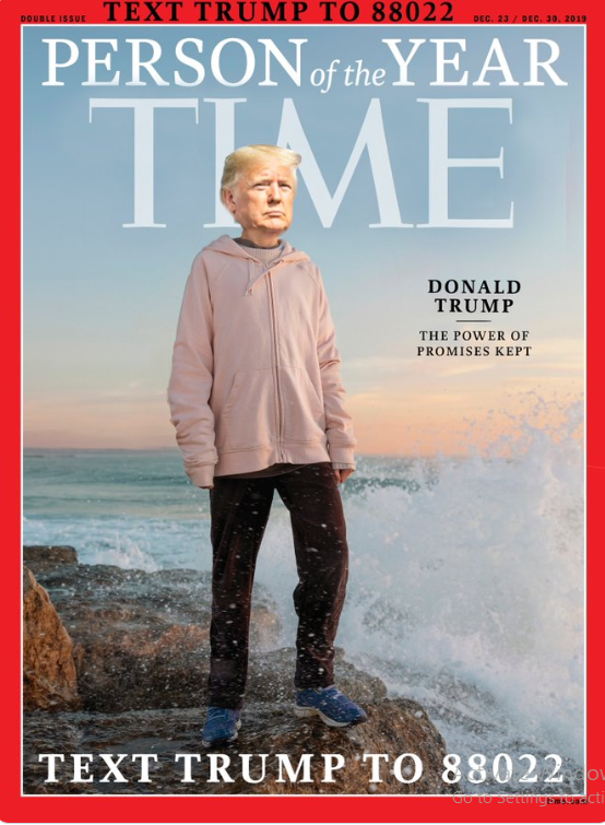 Trump Campaign Redesigns 'Person of the Year' Cover