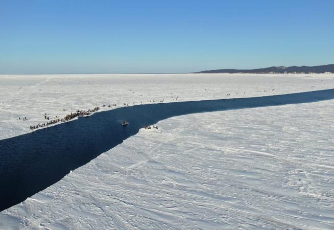 536 Fishermen Rescued From Giant Ice Floe