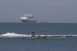 Ship Rejected by 5 Countries Anchors Off Cambodia