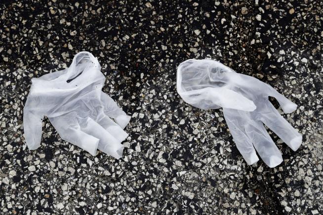 Odd New Danger: Discarded Gloves and Masks