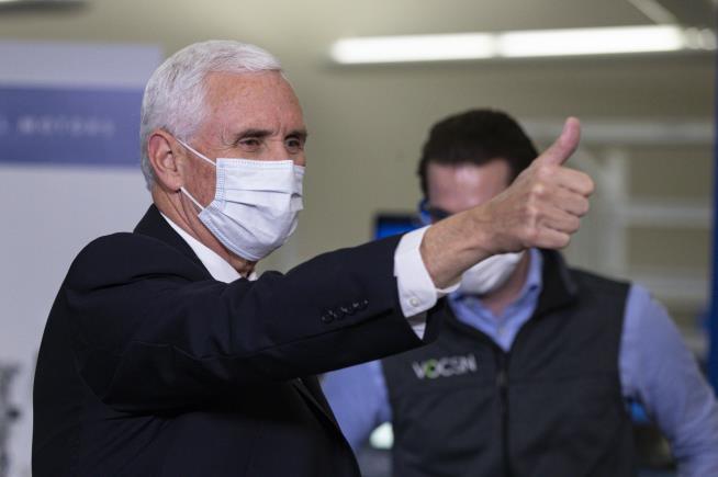Who Is That Masked Man? It's VP Mike Pence