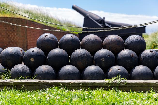 Someone Tried to Recycle a Civil War Cannonball