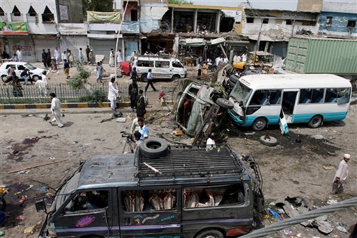 Twin Suicide Bombings Kill 36 in Pakistan