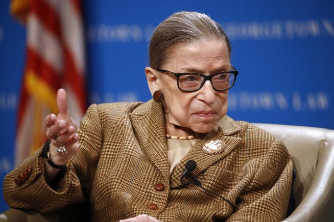 RBG Hospitalized With Possible Infection