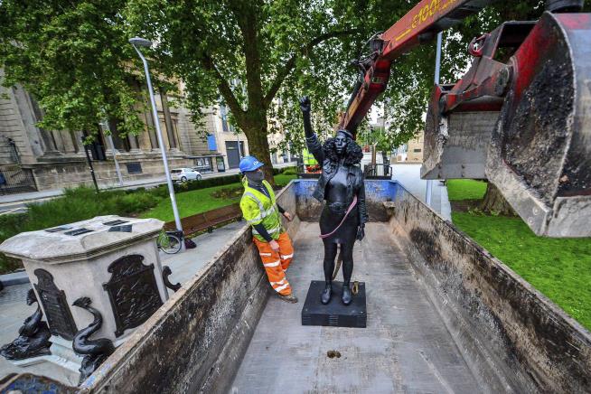 Now Activist's Statue Is Taken Down, Too