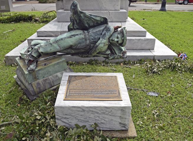 Parish Declines to Take Down Confederate Monument. Hurricane Doesn't