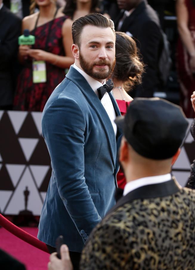Chris Evans Shares Pics That Are, Let's Say, Private