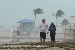 Eta, Now a Tropical Storm, Hits Florida ... for First Pass