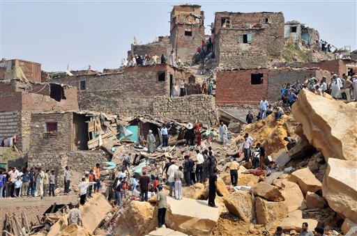 Egyptians Hunt for Survivors After Rock Slide; Toll at 24