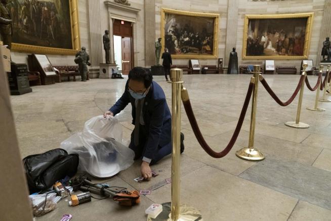 Heartbroken Lawmaker Joins Cleanup