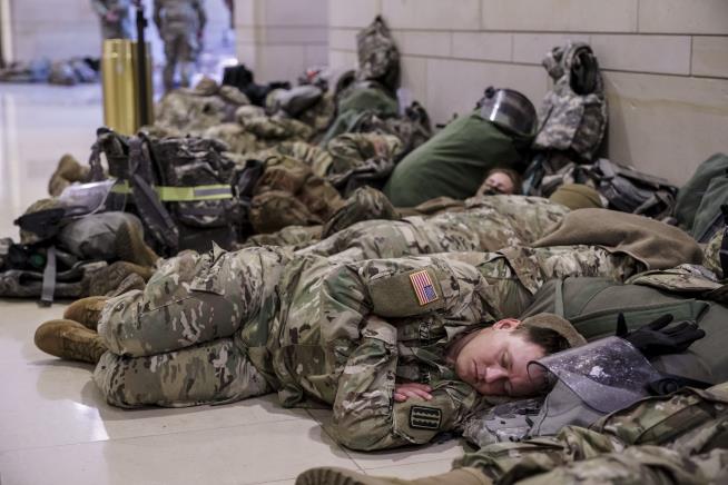 Photos Capture the Capitol Flooded With Troops