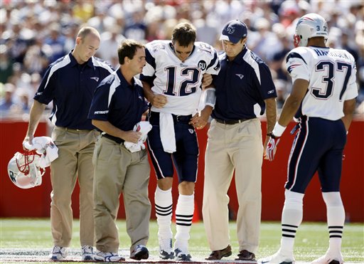 Brady Out for Season With Torn ACL