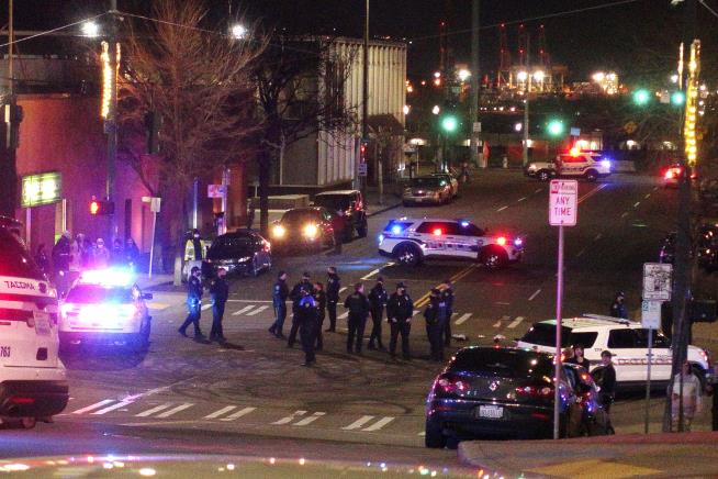 Tacoma Police Officer Plows Through Crowd