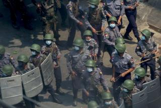 Report: Myanmar Security Forces Kill 34 Protesters