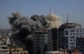 Israeli Airstrikes Hit Building Housing Associated Press