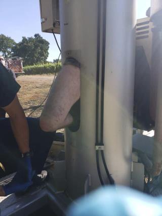 Man Gets Stuck in Fan at Vineyard for 2 Days