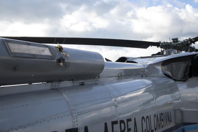 $800K Reward After Bullets Hit Colombia President's Chopper