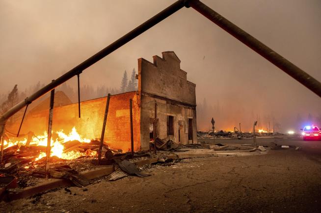 Fire Engulfs Town in Northern California