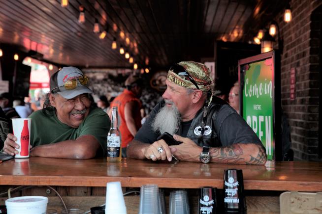 Sturgis Bikers Throw Caution to the Wind