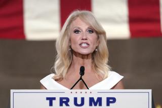 In New Book, Conway Goes After Husband, Not Trump