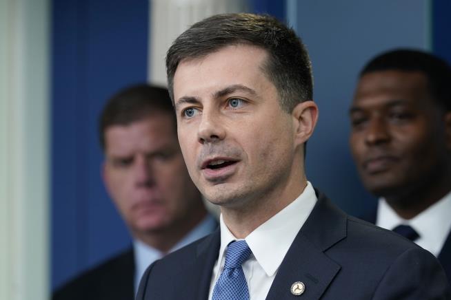 Buttigieg, Who's Been Stranded, Warns of Steps Against Airlines