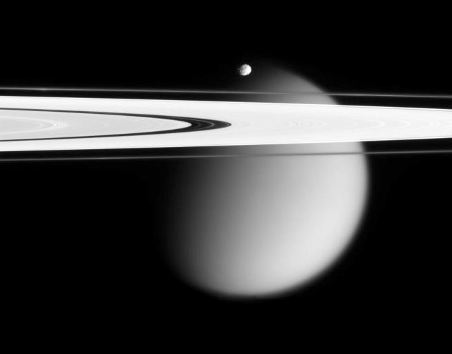 As a Moon of Saturn Died, Planet's Rings Were Born