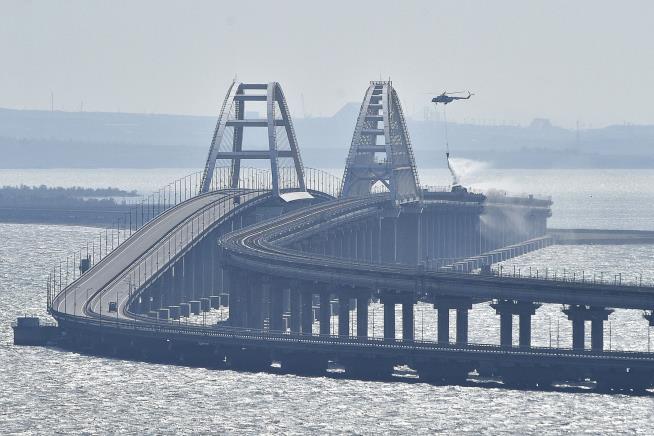 Sole Bridge to Crimea From Russia Damaged in Explosion