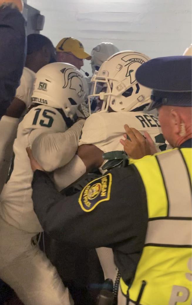 College Football Rivalry Turns Nasty in the Tunnel