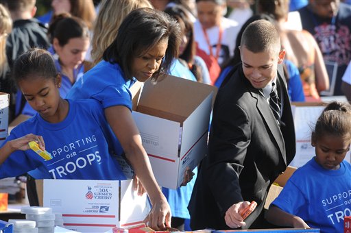 Michelle Obama Keeps Focus on Military Families
