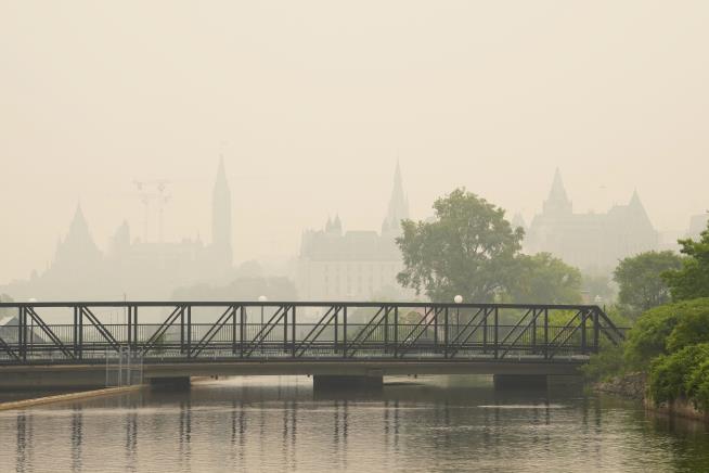 Canadian Wildfires Have NYC in 'Code Red' Air Quality