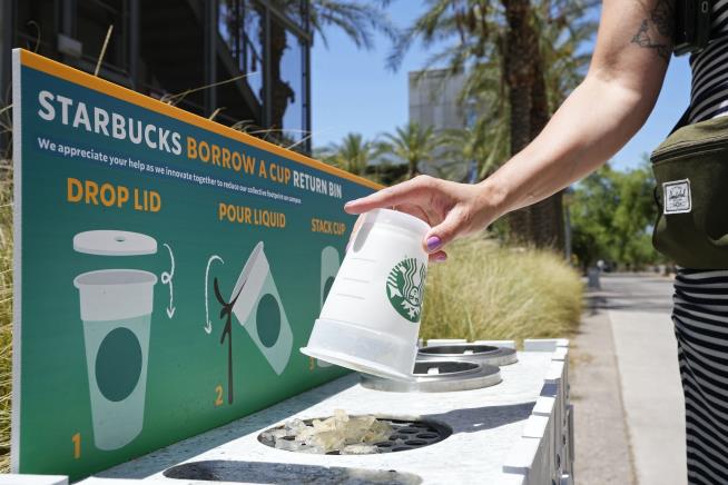It's a Marketing Icon. Starbucks Hopes It Goes Away