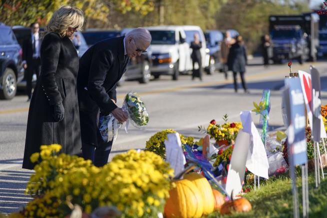In Maine, Biden Mourns '18 Precious Souls'