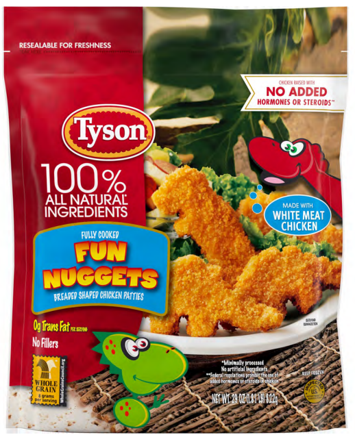 Tyson Recalls 30K Pounds of Dino Chicken Nuggets