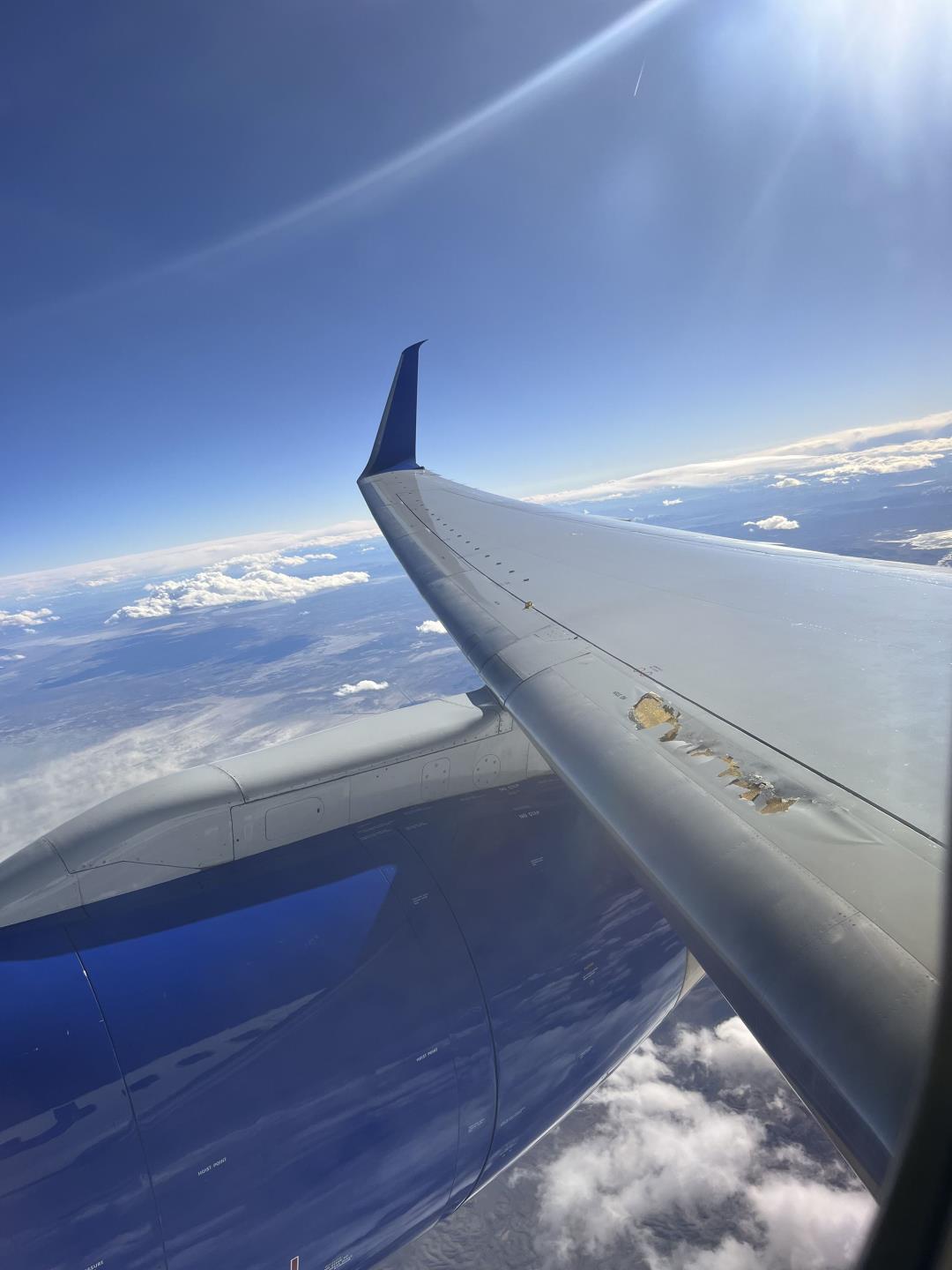 SF-Boston Flight Diverted Due to Damaged Wing