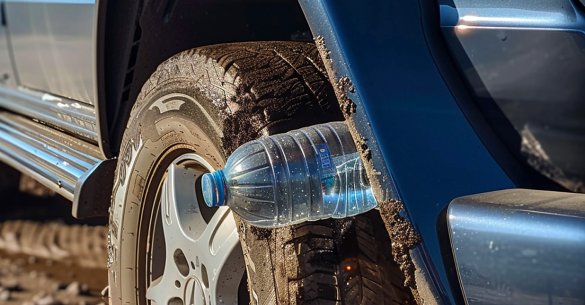 Always Put a Plastic Bottle on Your Tires When Parked, Here's Why