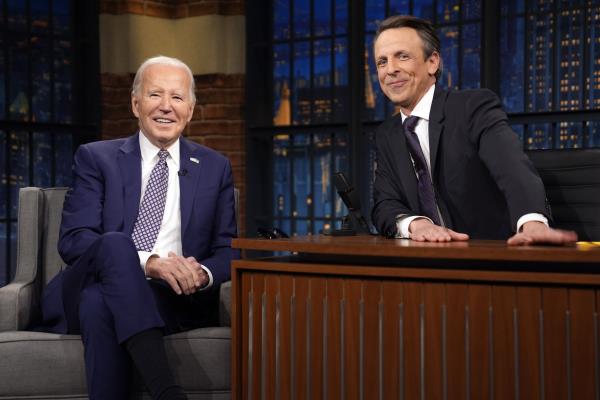 Biden Pokes at Trump's Mental Acuity on Late Night