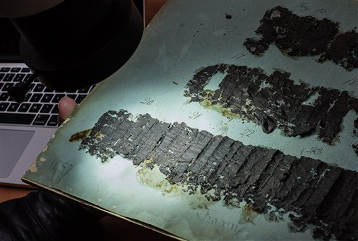 Charred Scroll Tells Lost Secrets of Plato