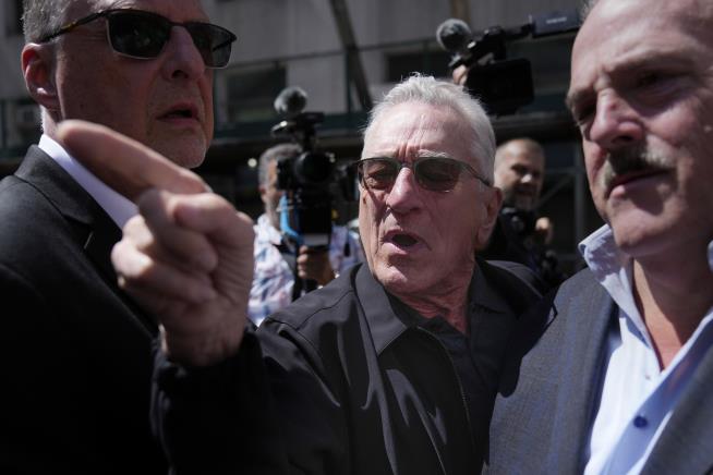 Outside Trump Trial, De Niro Speaks for Biden Campaign
