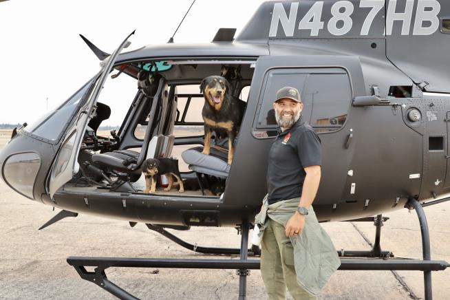 He Ran 1.5 Miles From Chopper to Save Dogs From Park Fire