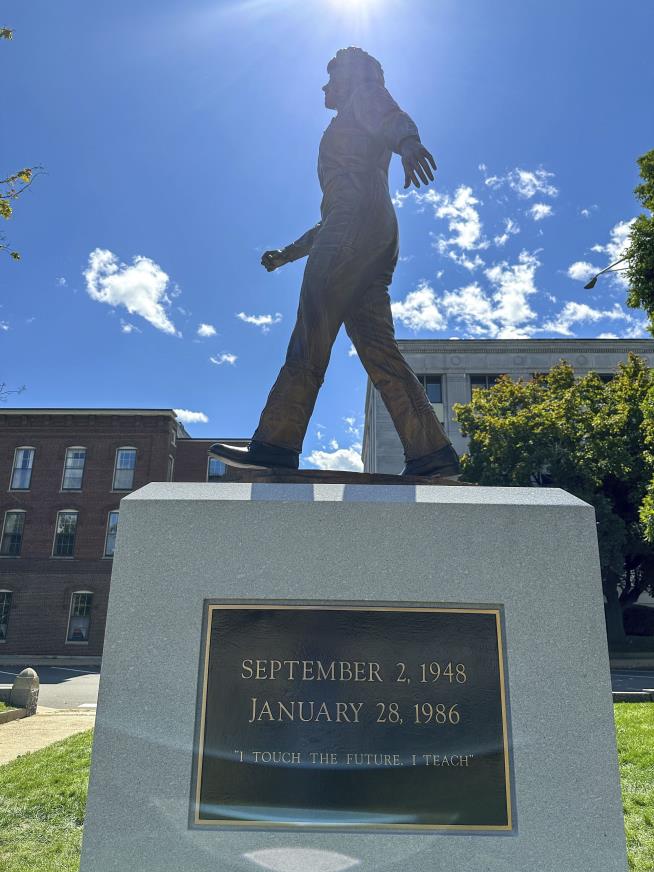 Christa McAuliffe First Woman With Statue at NH Statehouse